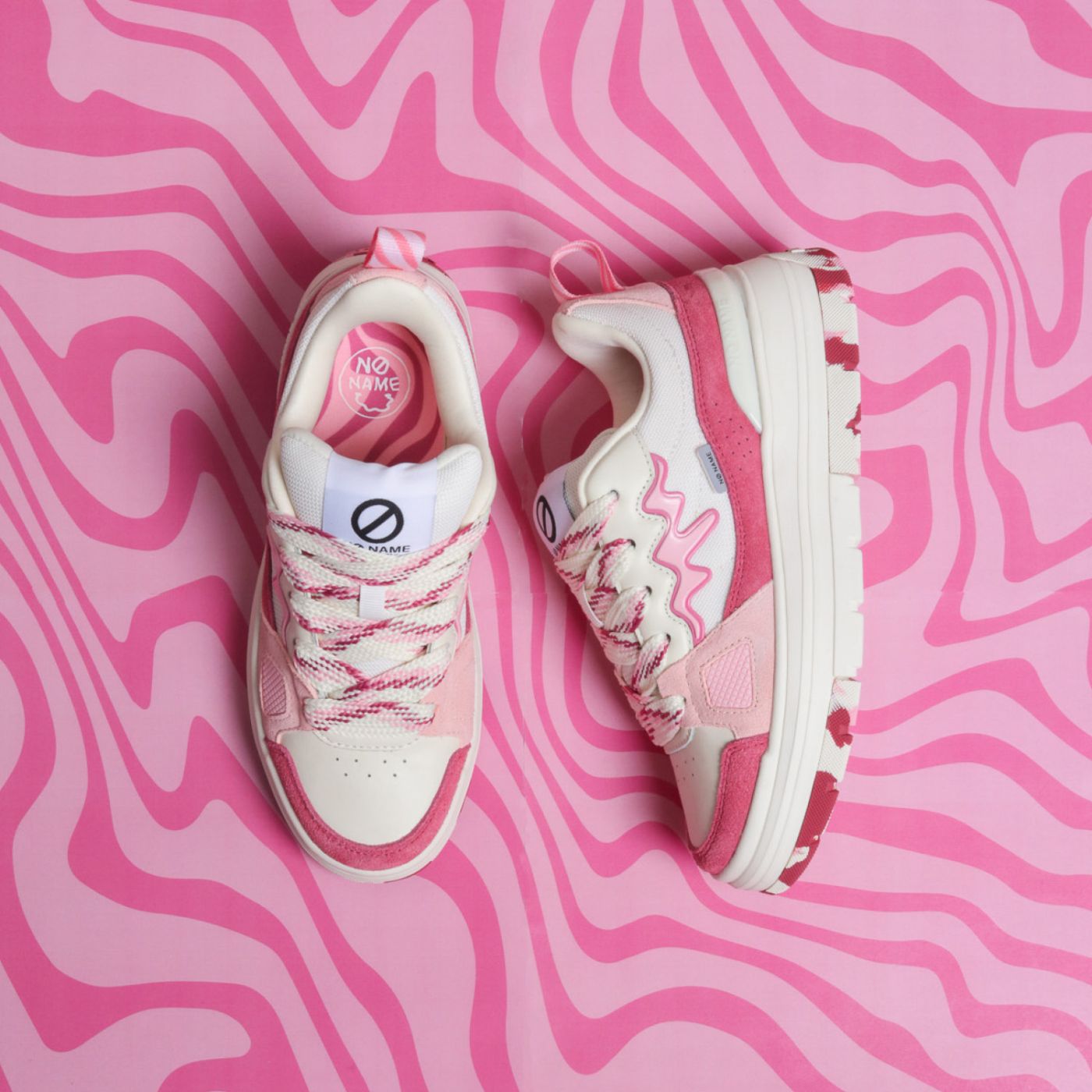 NOLLIE ICE CREAM - SUEDE/MESH/NAPP - PINK/STRAWBERRY SCENT